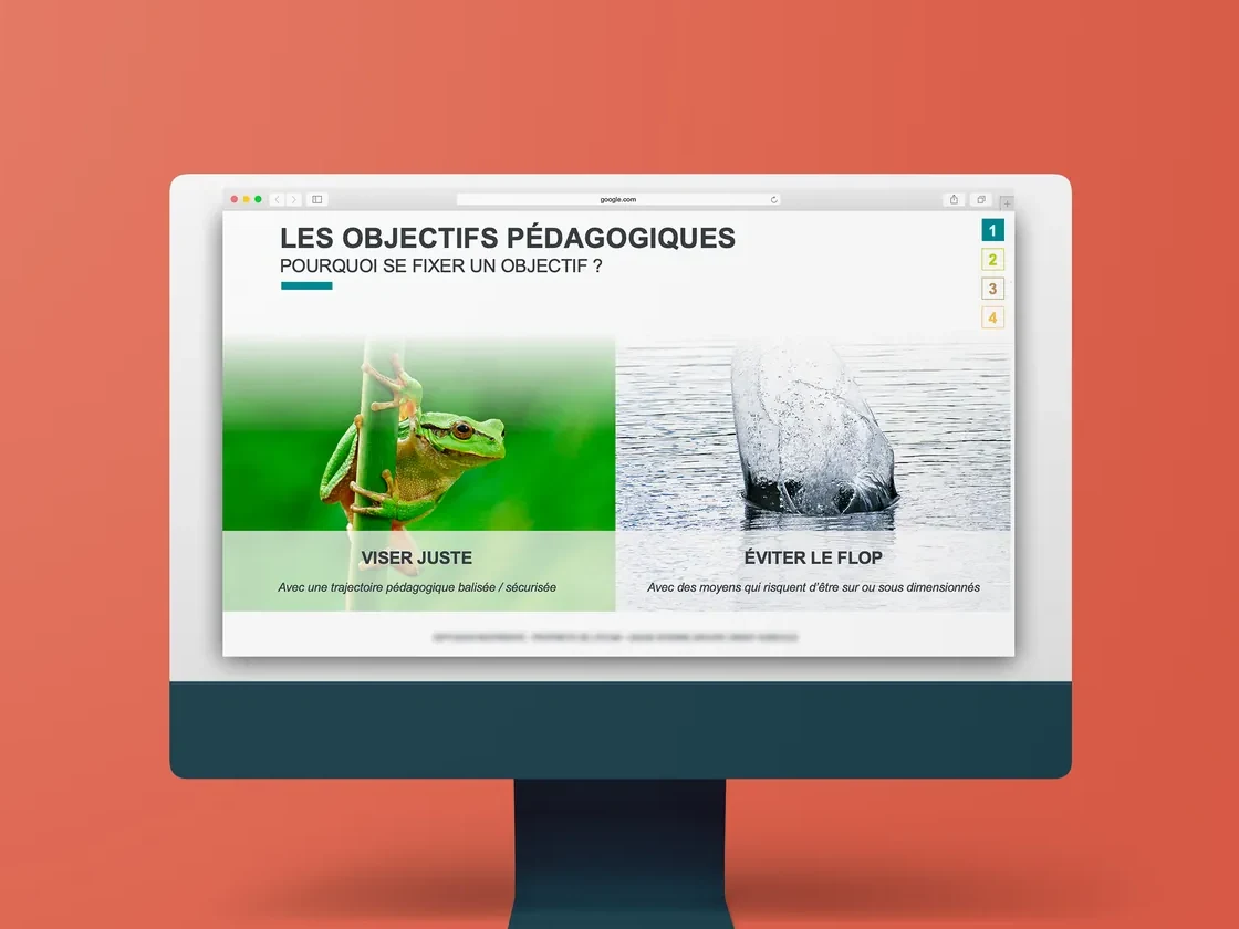 Pourquoi se fixer un objectif pédagogique ?, classe virtuelle, conçu par Les Façonautes