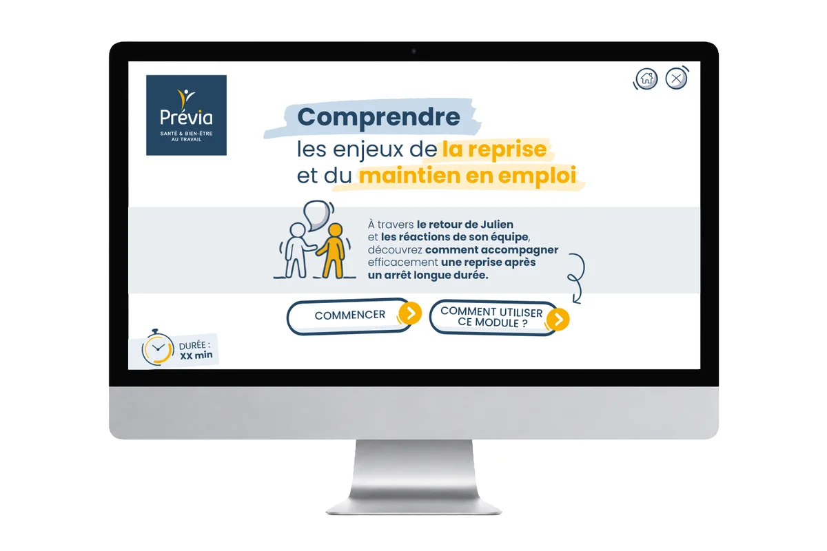 Aperçu du projet Santé au travail réalisé par Les Façonautes